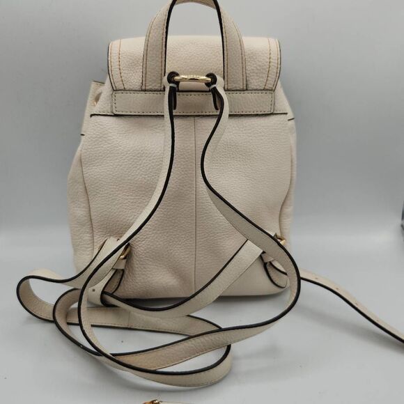 Coach Women's Pennie Backpack 22 Pebble Leather Bag C4121 Chalk Ivory - Picture 6 of 15